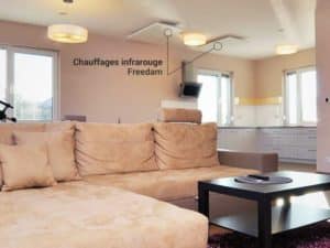 chauffage infrarouge freedam plafond salon